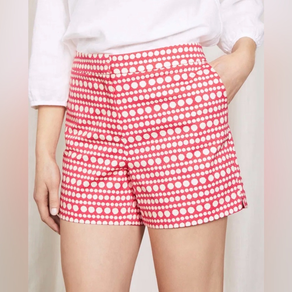 Boden Richmond Shorts Pink & White Polka Dot Cotton Summer size 4 - Picture 7 of 7